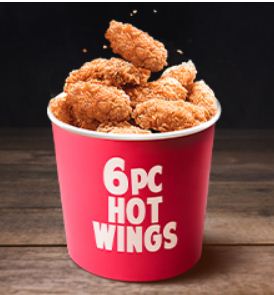 6 pc Hot & Crispy Chicken