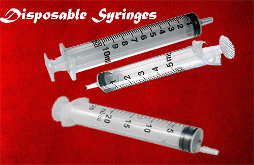 Disposable syringes